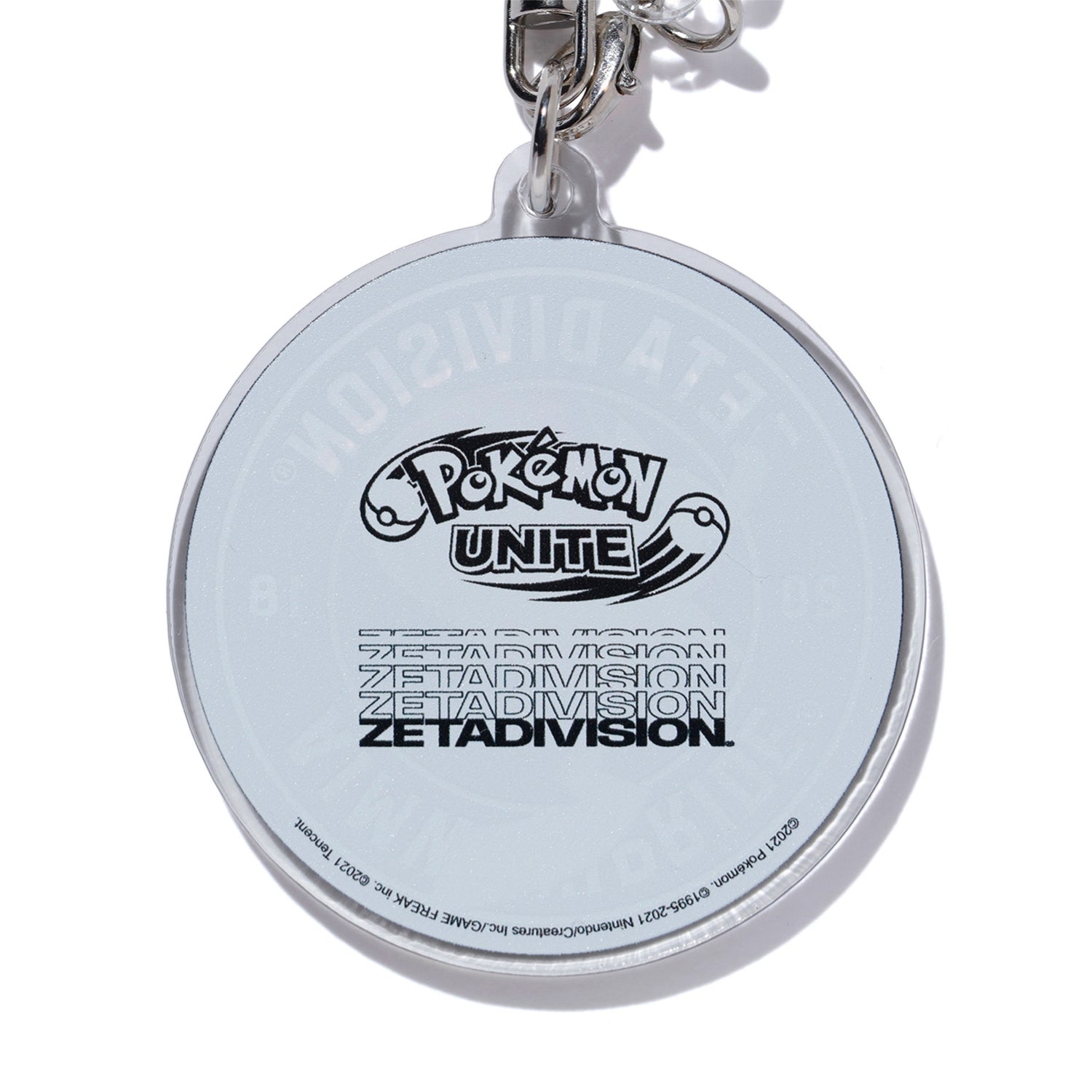 Close-up of Pikachu keychain with Electric-type design, official Pokémon Center Japan product