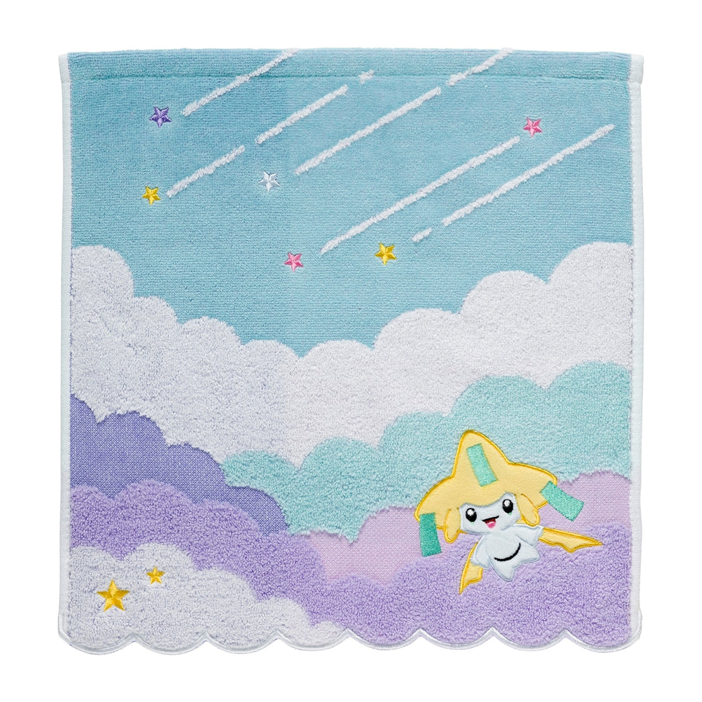 Jirachi guest towel from Japan, featuring colorful Pokemon design