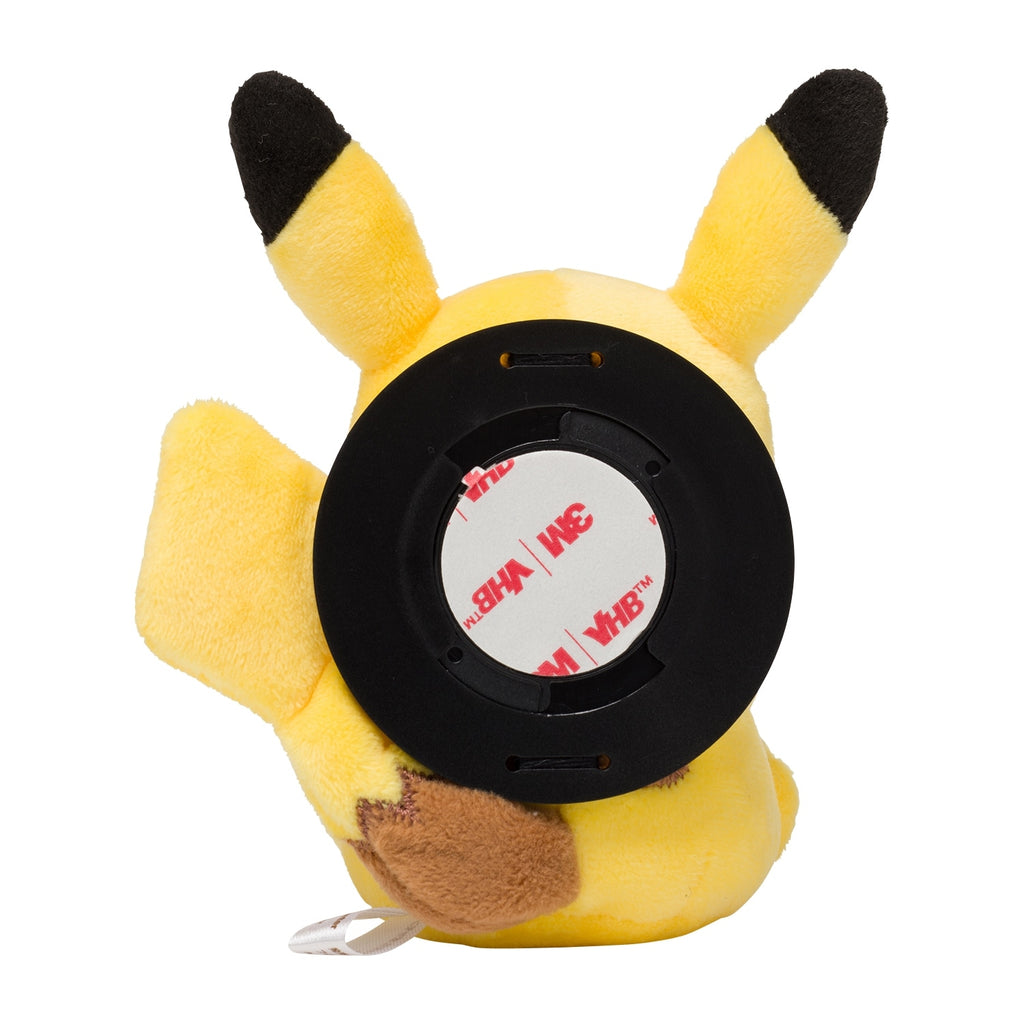 Plush toy Pikachu with smartphone