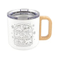 Mug with wooden handle Winter Pokepiece