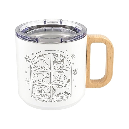 Mug with wooden handle Winter Pokepiece