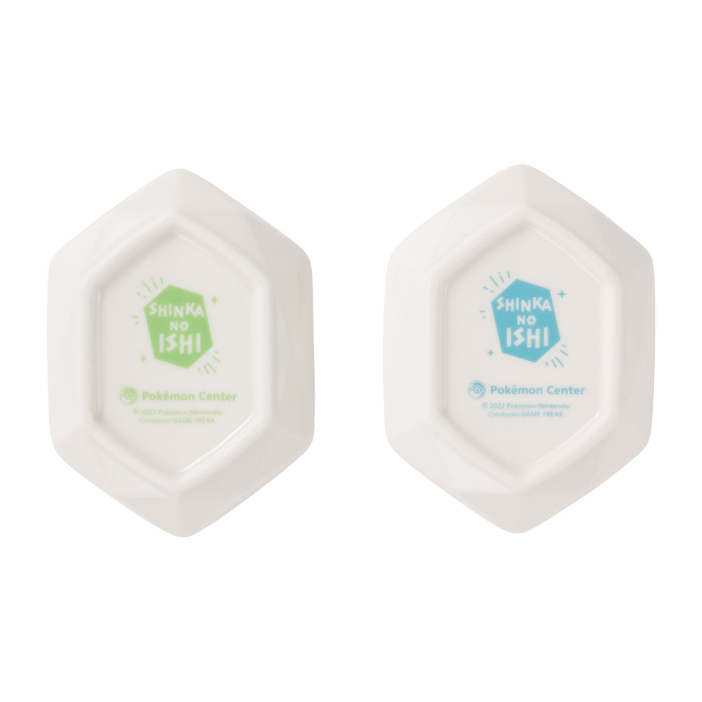 Set of 2 die-cut small plates SHINKA NO ISHI Chirami Alola Vulpix
