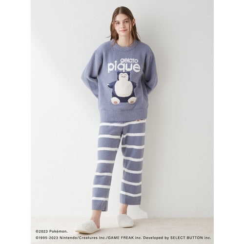 [gelato pique] Baby moco jacquard pullover & long pants set navy