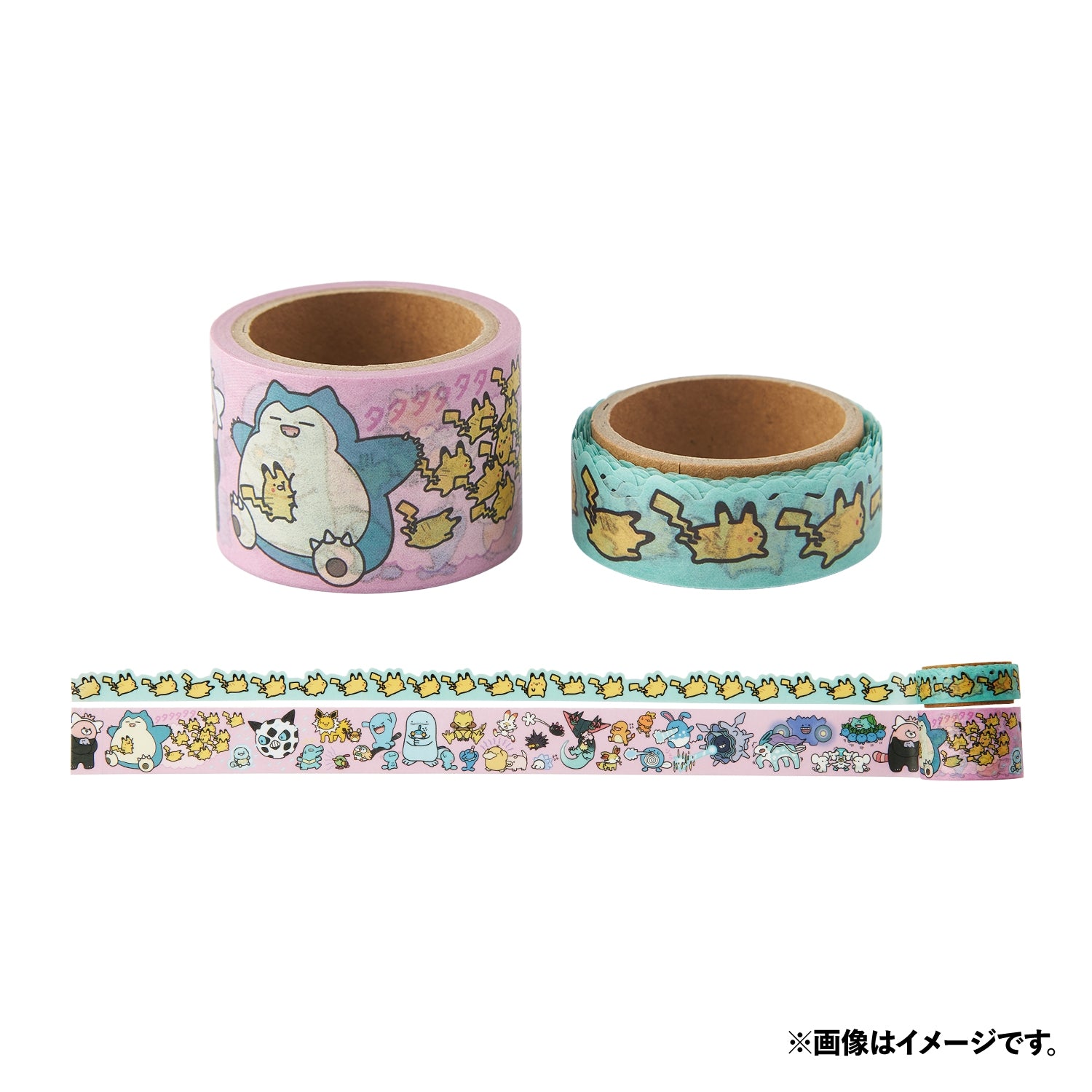 Pikachu masking tapes set from Japan, featuring cute Pikachu designs on 5m rolls