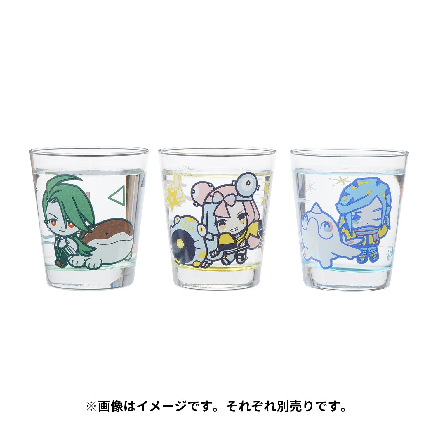 Glass POKÉMON TRAINERS Chili & Doo