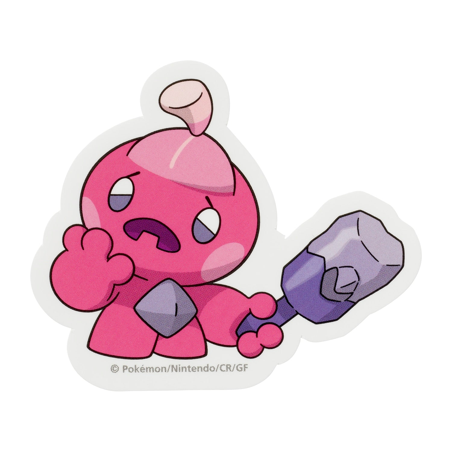 Pokemon Kanu-chan sticker with Tinkatink design from Japan, featuring Fairy/Steel-type Pokemon