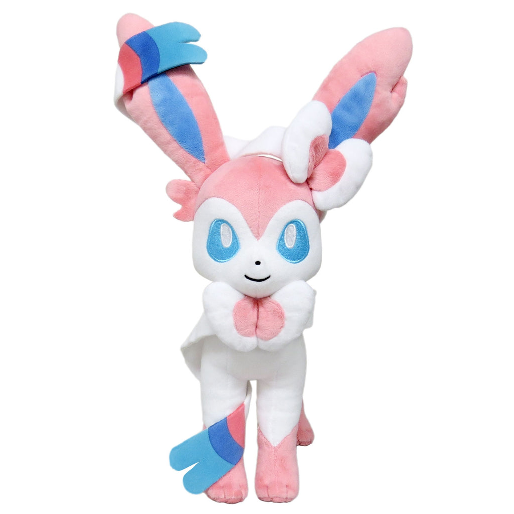 Pokemon Nymphia stuffed toy with vibrant colors and soft texture from Japan