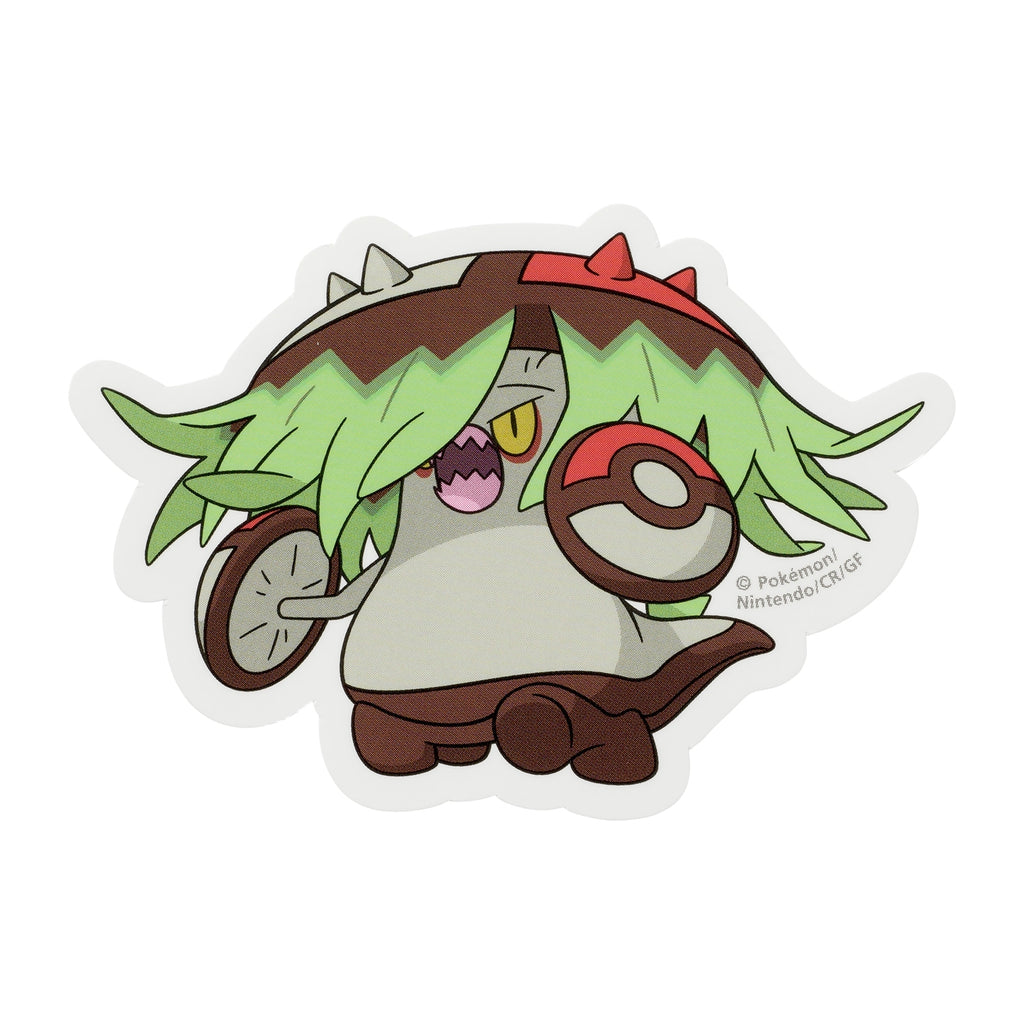 Araburutake Pokemon sticker from Japan, featuring Brute Bonnet with green and dark design