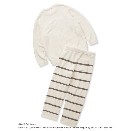 [gelato pique] [Men's] Baby Moco Jacquard Pullover & Long Pants Set Ivory M/L