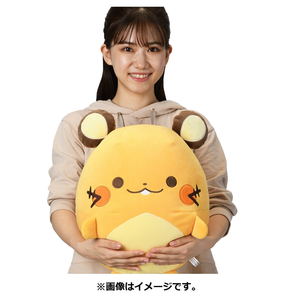 Authentic Mugyutto Dedenne plush from Japan, high-quality materials and craftsmanship
