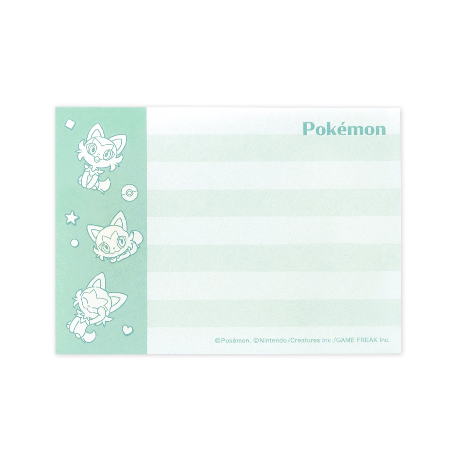 Authentic Pokemon mini memo Nyaoha with Sprigatito artwork from Japan