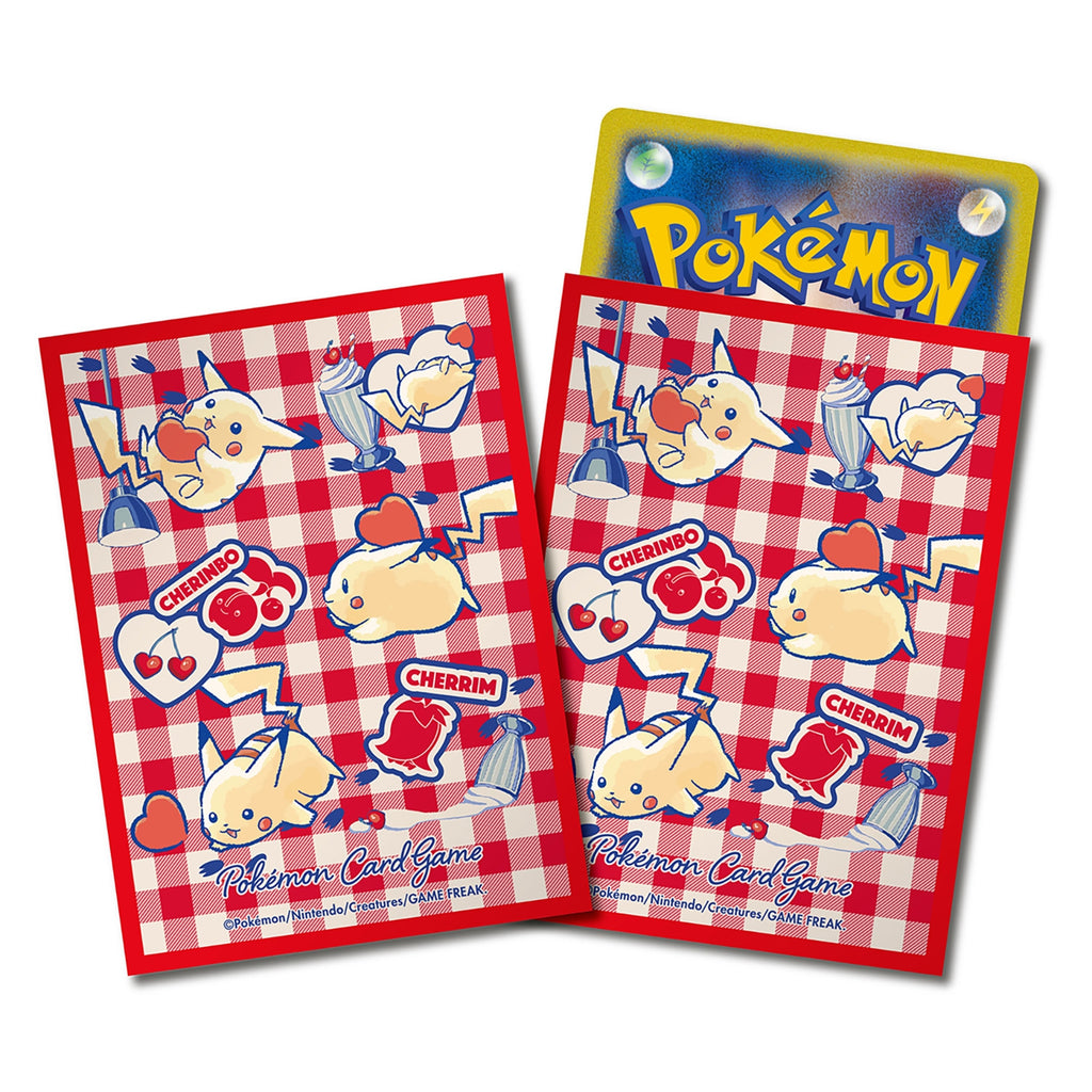 Pokémon TCG Deck Shield Sleeves – Pikachu & Heart [Red] Japan Exclusive