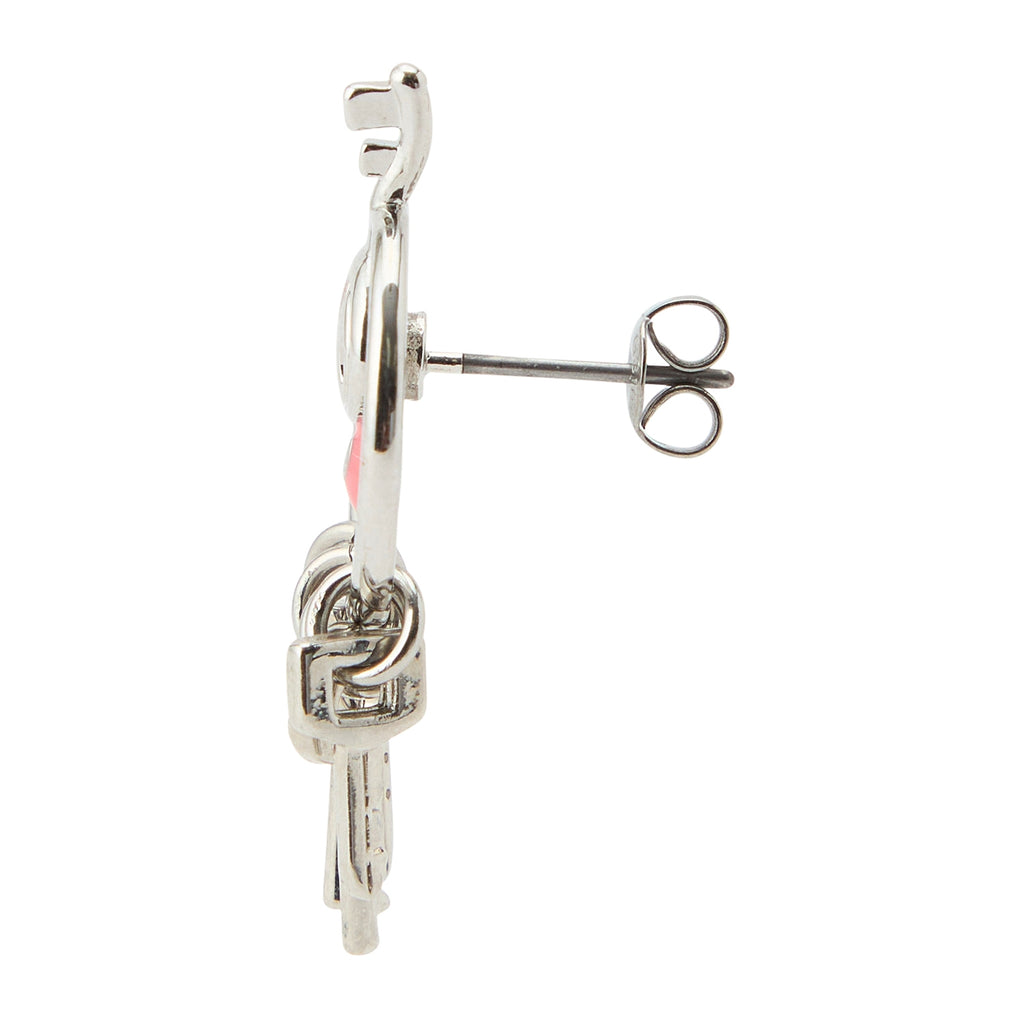 Authentic Cleffy Earrings with detailed charm from Japan