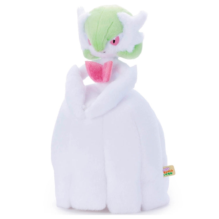 Authentic Japanese Pokemon Mega Gardevoir plushie with vibrant colors