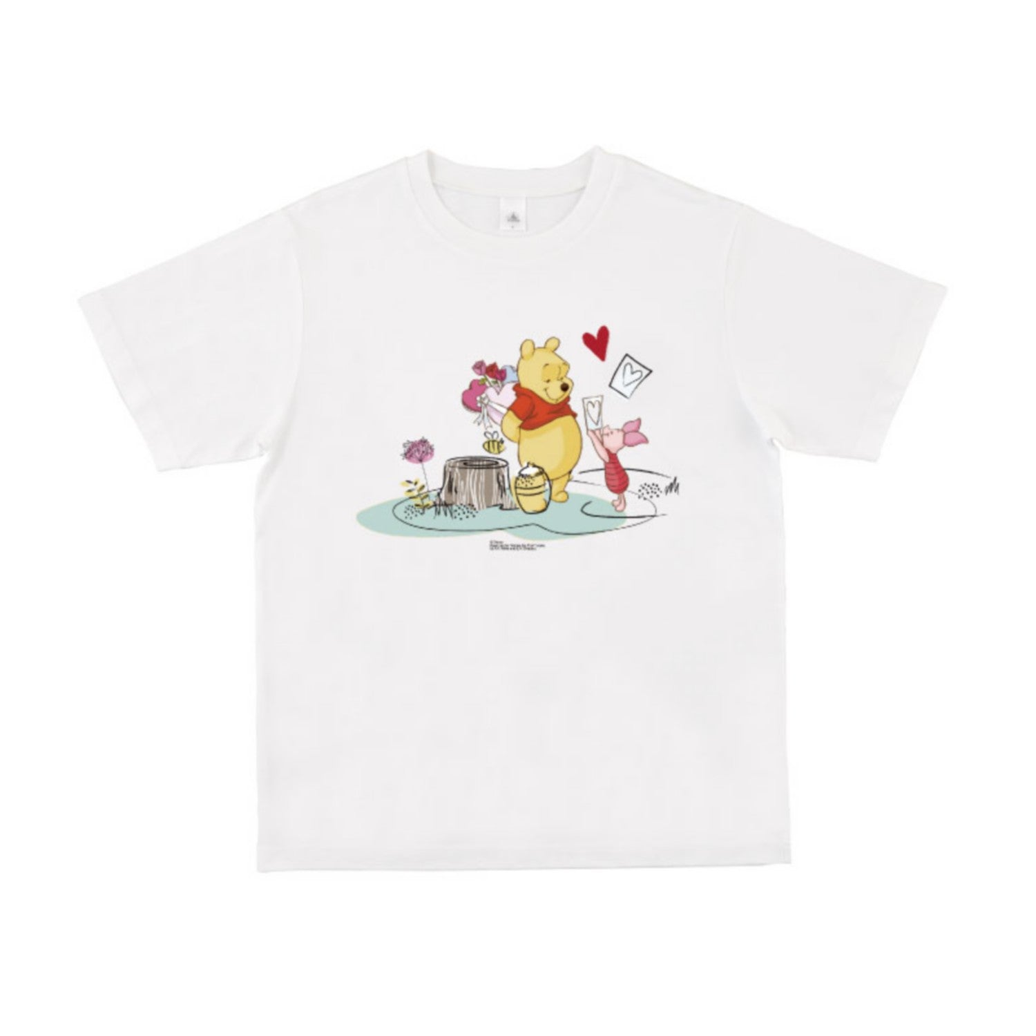 [D-Made] T-shirt Winnie the Pooh Pooh & Piglet Heart Valentine
