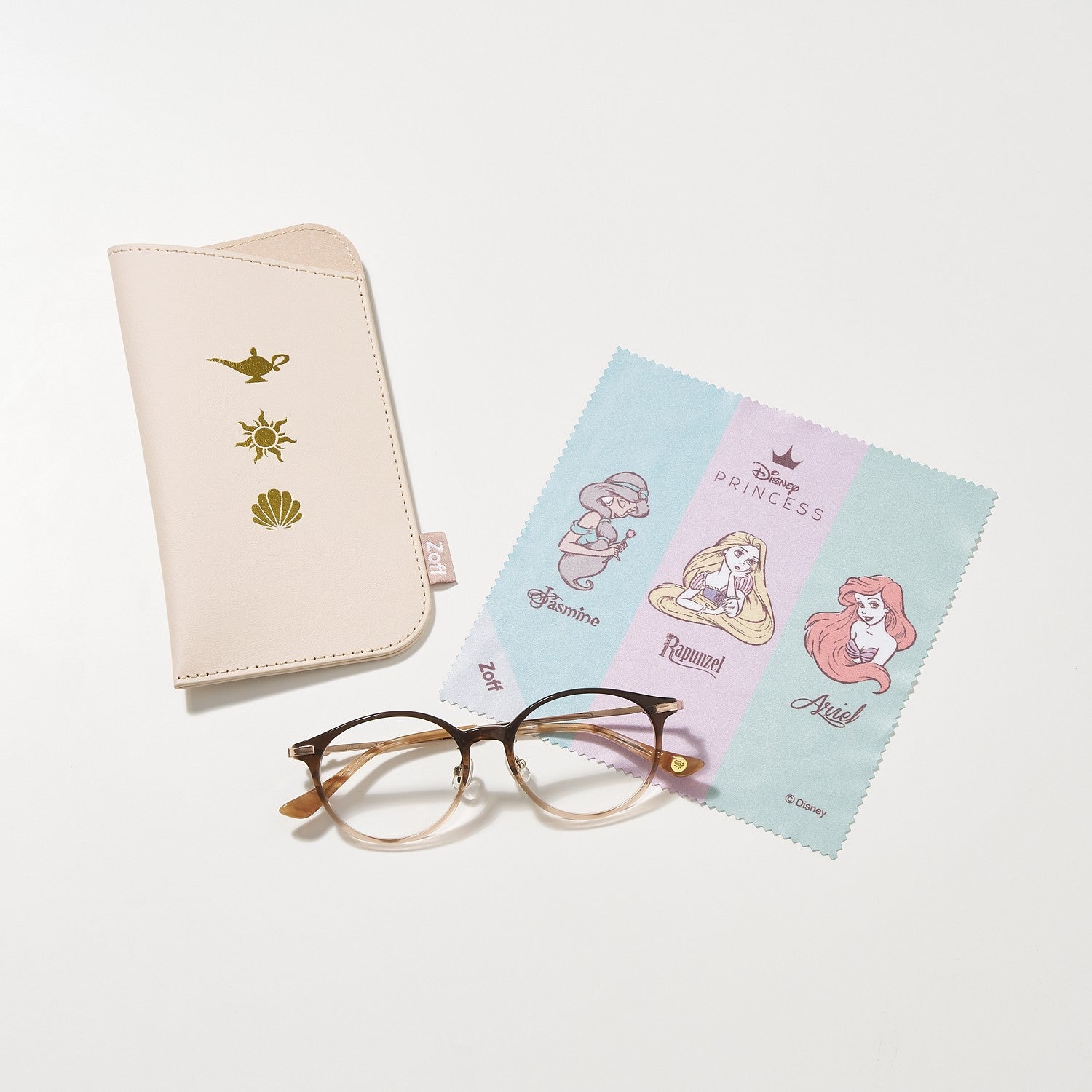 Zoff Disney PRINCESS Jasmine Boston Glasses Free Size ZA231023