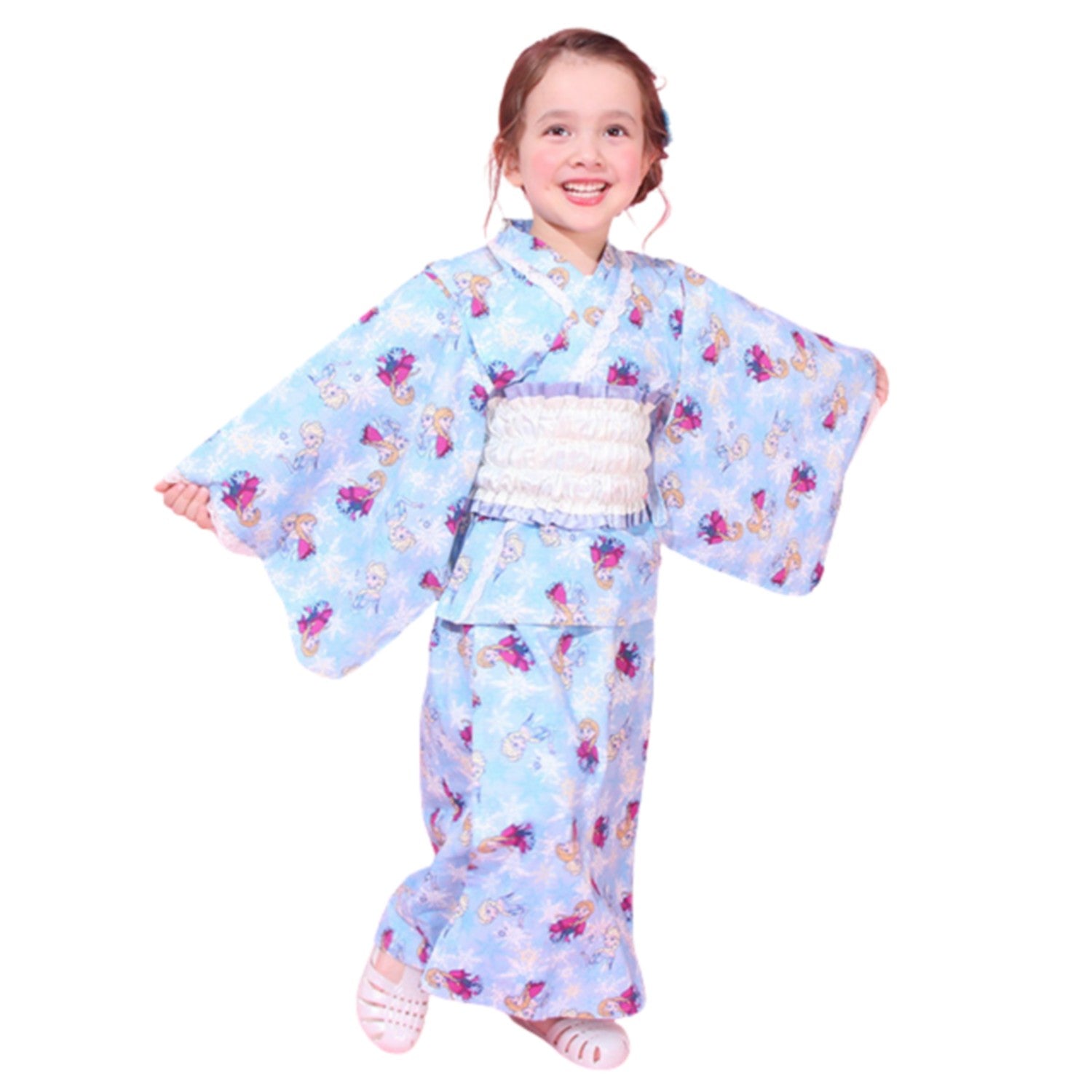 [Baby Doll] Anna Elsa Princess / 2WAY Yukata One Piece 0434K / 90cm-140cm Kid...
