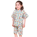 [Baby Doll] Toy Story Jinbei Top and Bottom 2 Piece Set 0432K / 80cm-130cm Baby Size Kids Link Coordination Matching Look Setup Short Sleeves Shorts Shorts Full Elastic Waist With Elastic Hole