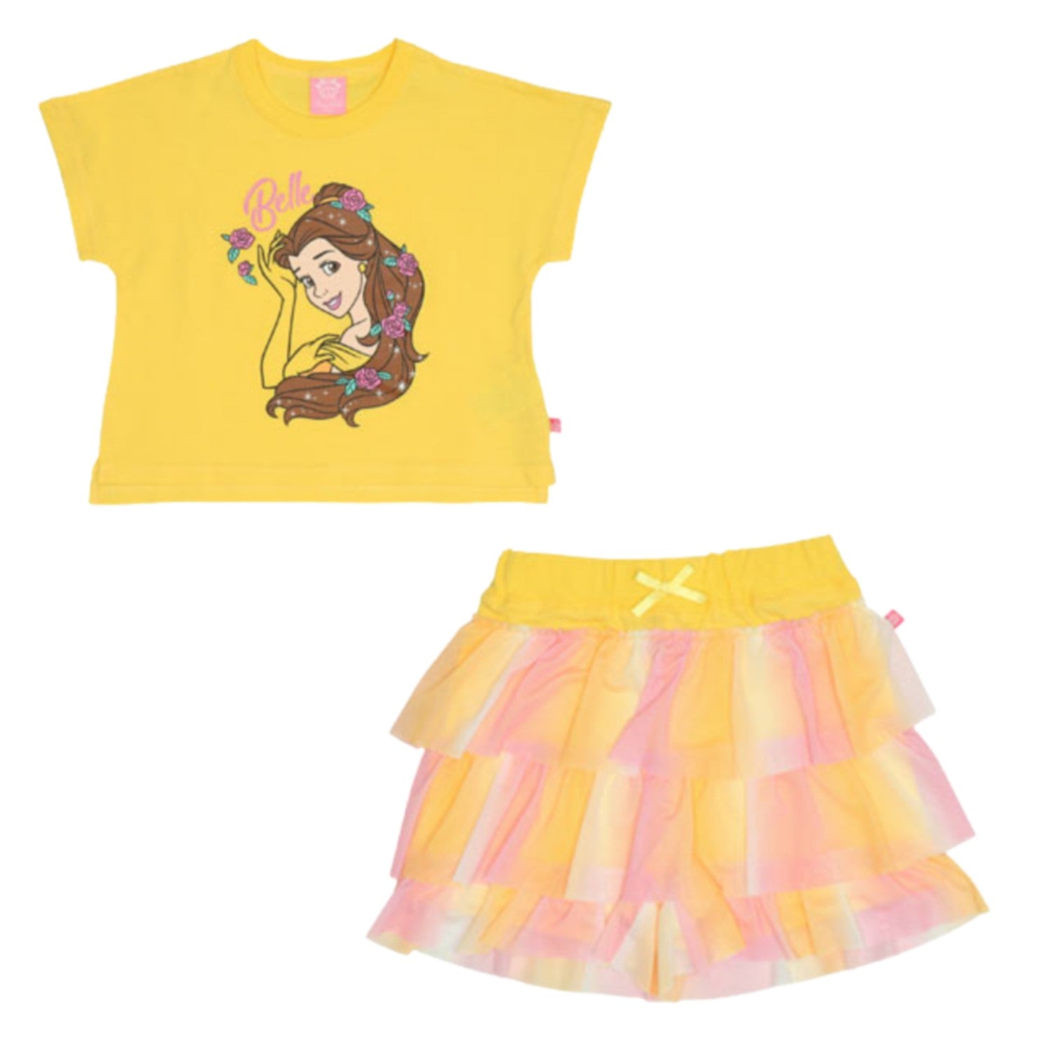 [Babydoll] Belle Princess / T-shirt & frilly shorts 2-piece set 0474K / Kids ...