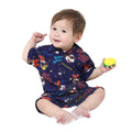[Babydoll] Resort all-over pattern romper 0478B / Mickey Minnie Daisy Donald 70-80cm Baby size Baby Baby clothes Link coordination Matching look Parent-child coordination Coverall Short sleeve