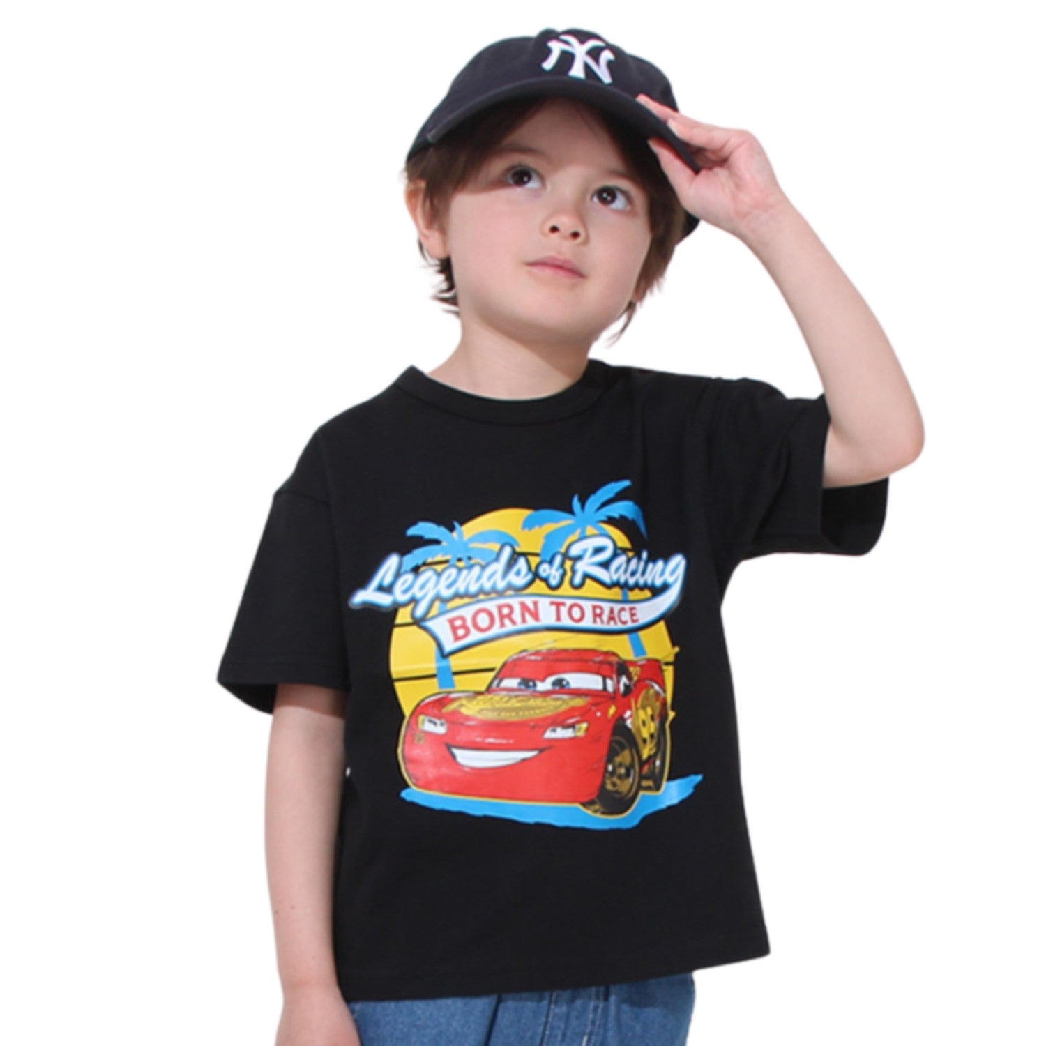 [Babydoll] Cars Surf T-shirt 0512K / McQueen Baby Size Kids Tops Short Sleeve...