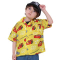 [Babydoll] Cars All-over Pattern Short Sleeve Shirt 0515K / McQueen Jackson Storm Cruz Ramirez Baby Size Kids Tops Short Sleeve Shirt Open Collar Open Collar Cover Up