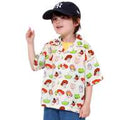 [Baby Doll] Toy Story All-over pattern shirt 0518K / Baby size kids tops short sleeve shirt open collar open collar cover-up