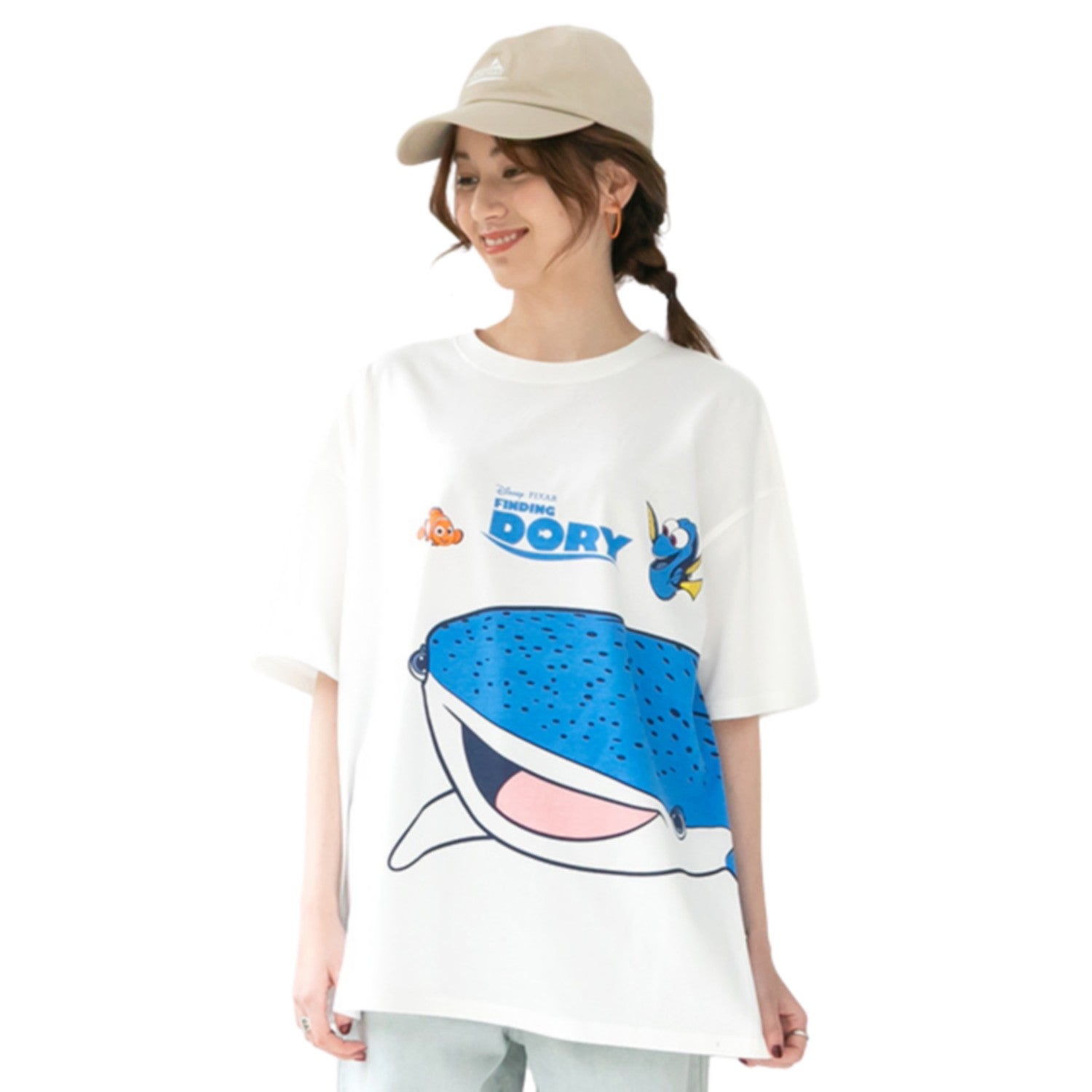 [Baby Doll] Matching parent and child Finding Dory Limited T-shirt 0568A / Dory Destiny Nemo Adult Unisex Unisex Link Coordination Matching Look Parent and Child Coordination Tops Short Sleeve Tenjiku Material