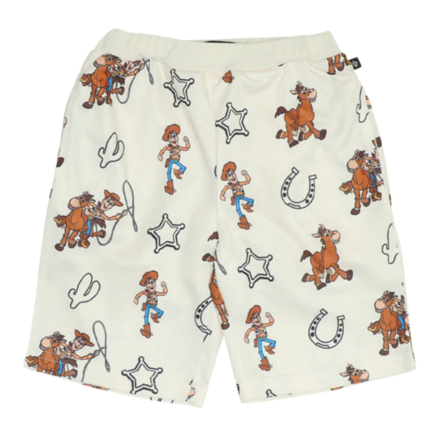 [Babydoll] Woody all-over mesh pattern shorts 0569K (tops sold separately) / Toy Story Bullseye Baby size kids bottom shorts Full elastic waist with inner pants Setup item