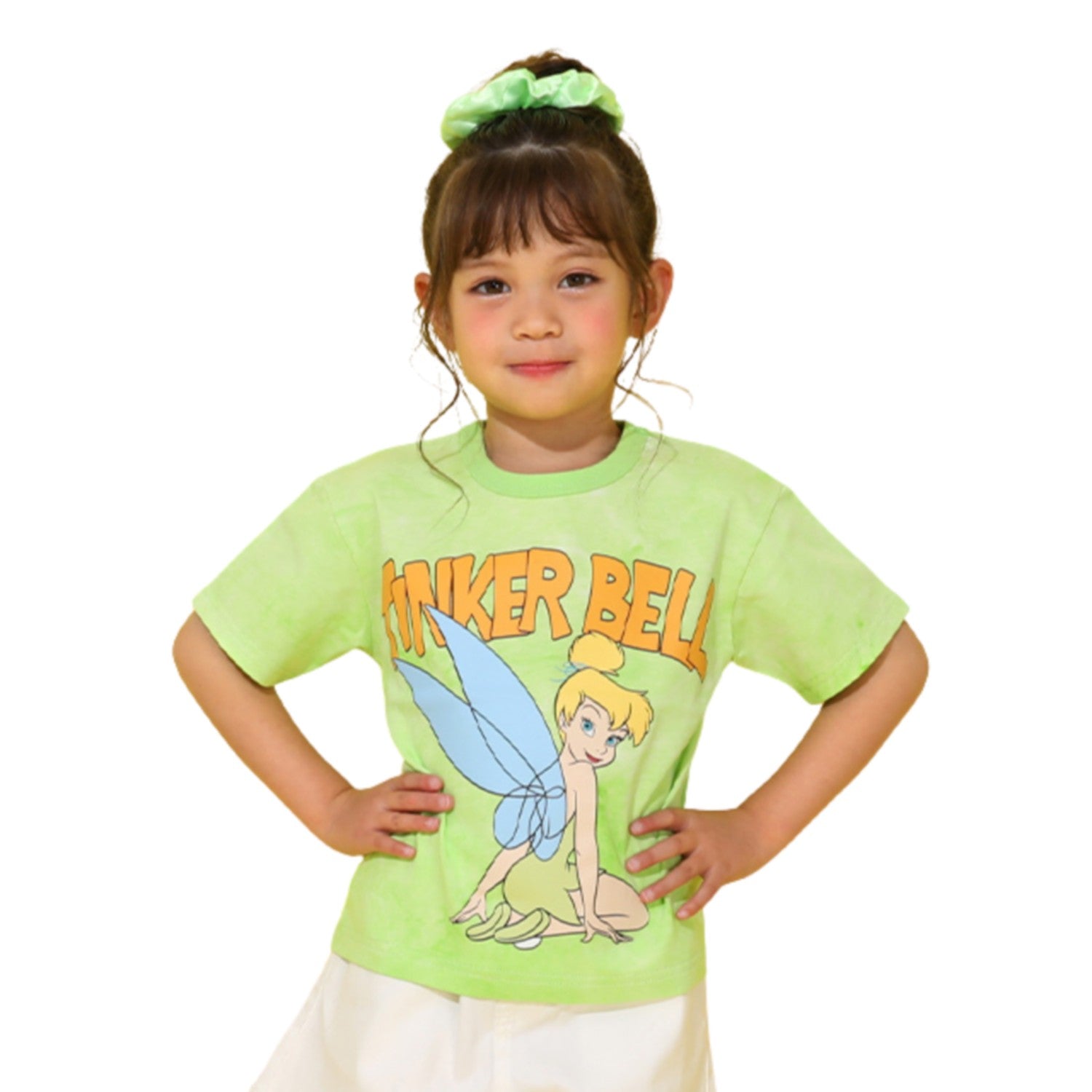 [Babydoll] Tinker Bell Tie Dye Character T-shirt 0578K / Baby Size Kids Tops Short Sleeve T-shirt Material