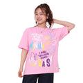 [Babydoll] Minnie Daisy Parent and Child Matching Foam Neon Character T-Shirt 0580A / Top Short Sleeve Adult Unisex Unisex Link Coordination Matching Look Parent and Child Coordination Fluorescent Color Tenjiku Material
