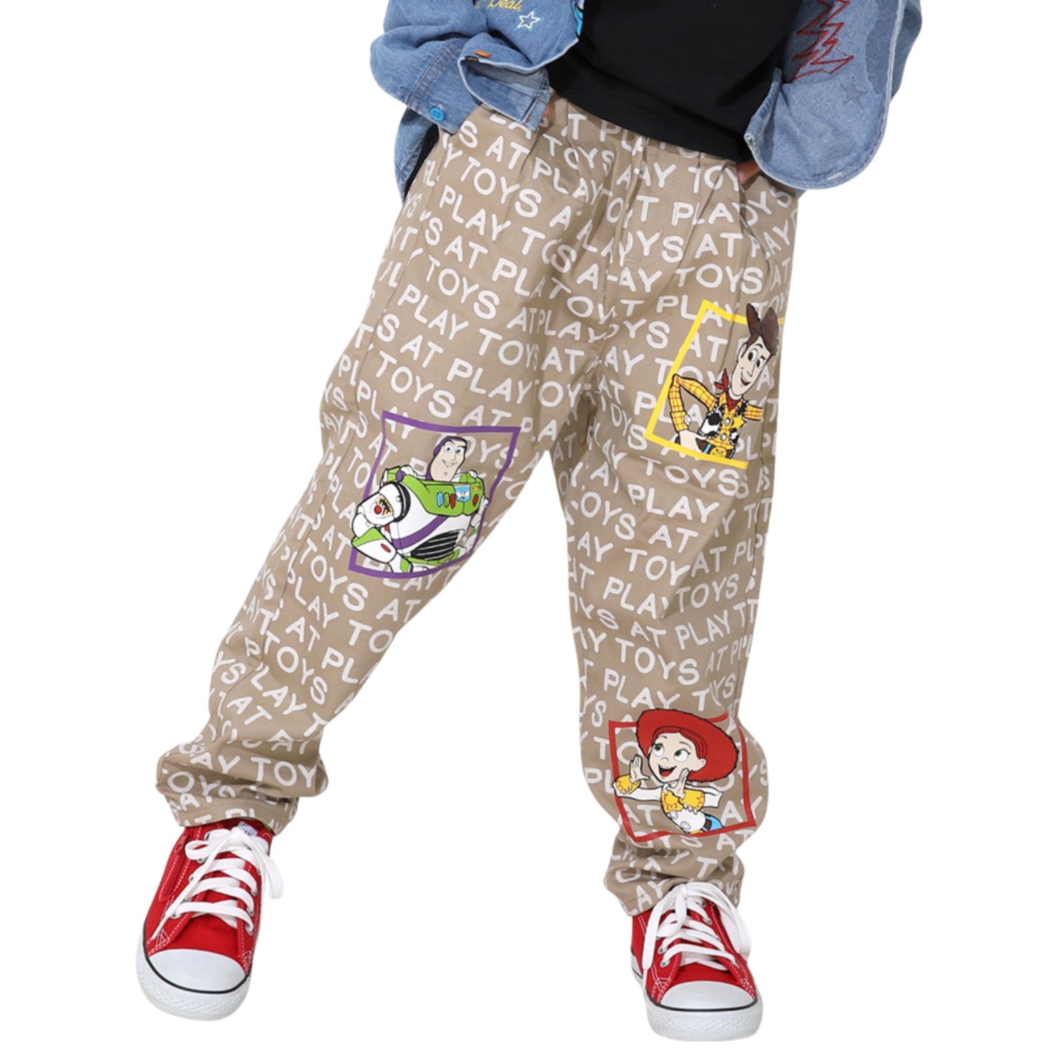[Baby Doll] Toy Story Discharge Printed Character Denim Long Pants 0727K / Ba...