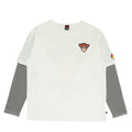[Babydoll] Woody Matching parent and child layered style long T-shirt 0733A / Adult, unisex, unisex, link coordination, matching look, parent and child coordination, tops, long sleeves, crew neck, cut and sew, layered style, jersey material, border