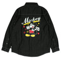 [Babydoll] Mickey Parent and Child Matching Long Sleeve Denim Shirt 0774A / Adult Unisex Unisex Link Coordination Matching Look Parent and Child Coordination Tops Long Sleeve Shirt Cover Up Denim
