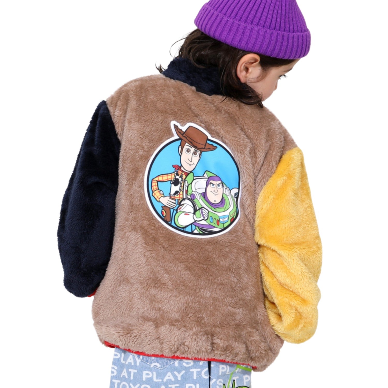 [Baby Doll] Toy Story [Combined] Boa Jacket 0797K / Baby Size Kids Tops Long Sleeves Outerwear Blouson Fluffy Can be docked (combined) with a windbreaker sold separately for added warmth