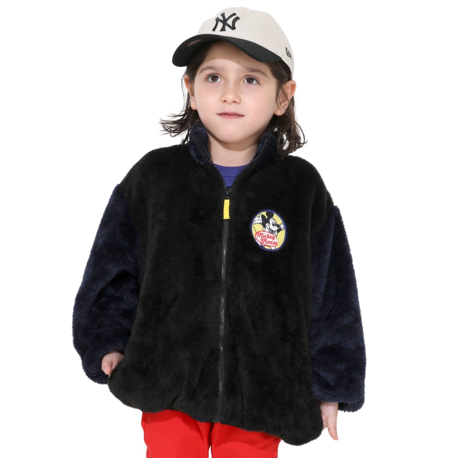 [Baby Doll] Mickey [Combined] Boa Jacket 0895K / Baby Size Kids Tops Long Sle...