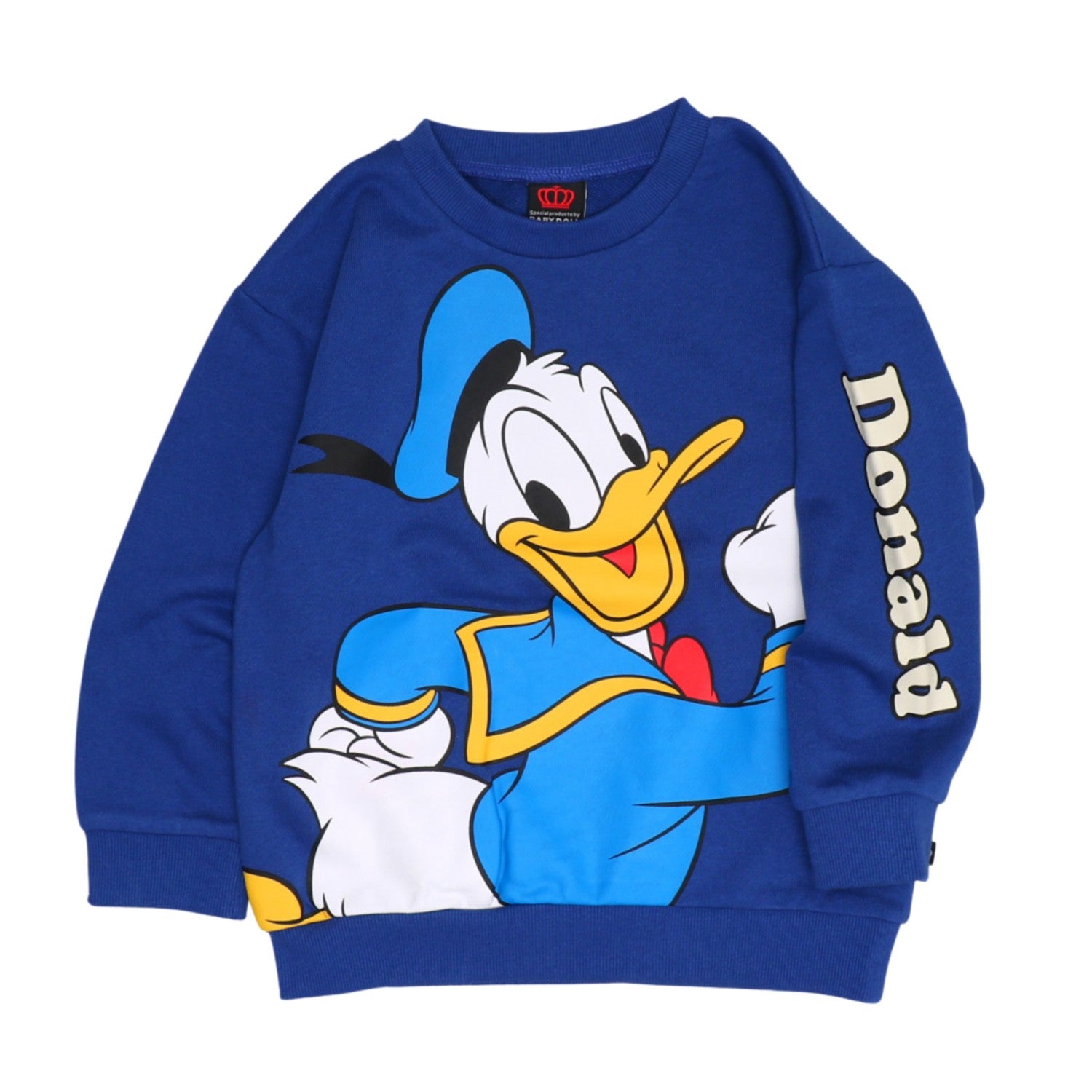 [Babydoll] Donald Parent and Child Matching BIG Face Trainer 0897K / Baby Size Kids Link Coordination Matching Look Parent and Child Coordination Tops Long Sleeve Crew Neck Sweatshirt