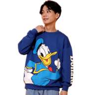 Disney BIG Face Trainer sweatshirt with Donald parent and child design from Japan