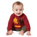 [Babydoll] Pooh Check Layered Romper 0909B / Baby Size Baby Baby Shower Gift Present Baby Clothes Long Sleeve Layered Style Corduroy Link Coordination Matching Look Parent and Child Coordination Autumn/Winter