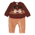 [Babydoll] Chip Dale Check Layered Romper 0909B / Baby Size Baby Baby Gift Present Baby Clothes Long Sleeve Layered Style Corduroy Link Coordination Matching Look Parent and Child Coordination Autumn/Winter