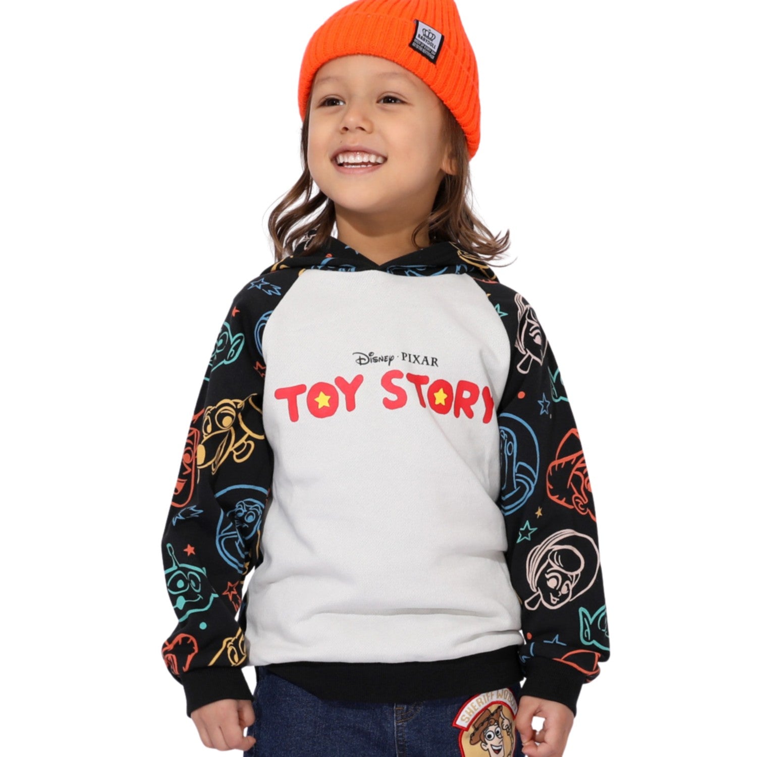 [Baby Doll] Toy Story Parent-Child Matching All-over Pattern Switching Hoodie...