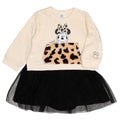 [Baby Doll] Minnie Animal Pattern Boa Pocket Romper 1010B / Baby Size Baby Baby Shower Gift Present Baby Clothes Long Sleeve Docking Tulle Skirt Link Coordination Matching Look Parent and Child Coordination