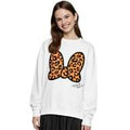 [Baby Doll] Minnie Matching Parent and Child Animal Motif Sweatshirt 1201A / Adult Unisex Tops Long Sleeve Link Coordination Matching Look Parent and Child Coordination Pullover Sweatshirt Connecting Design Animal Pattern Leopard Print Leopard Print
