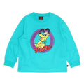 [Baby Doll] Pluto Parent-Child Matching BIG Character Long T-shirt 1245K / Baby Size Kids Tops Long Sleeve T-Shirt Crew Neck Cut and Sew Link Coordination Matching Look Parent and Child Coordination Tenjiku Material