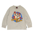 [Baby Doll] Chip Dale Parent-Child Matching BIG Character Long T-shirt 1245K / Baby Size Kids Tops Long Sleeve T-Shirt Crew Neck Cut and Sew Link Coordination Matching Look Parent and Child Coordination Tenjiku Material