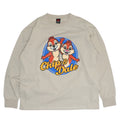 [Baby Doll] Chip Dale Parent-Child Matching BIG Character Long T-shirt 1245A / Adult Unisex Tops Long Sleeve T-shirt Crew Neck Cut and Sew Link Coordination Matching Look Parent and Child Coordination Tenjiku Material