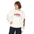 [Babydoll] Minnie Daisy Parent and Child Matching Sleeve Character Sweatshirt 1258A / Adult Unisex Unisex Tops Long Sleeve Pullover Sweatshirt