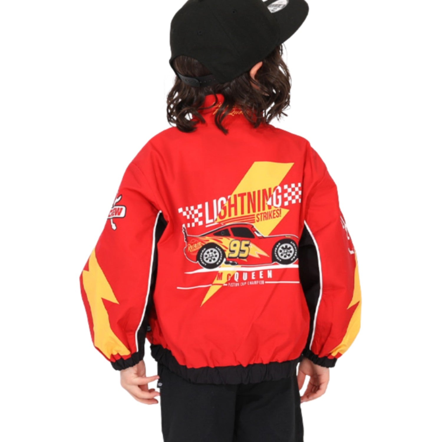 [Baby Doll] Cars [Windproof/Water Repellent] Windbreaker 1260K / Baby Size Kids Size Tops Long Sleeves Thin Light Outerwear Light Outerwear Jumper Jacket Leisure With Zipper Guard Racer Windproof & Water Repellent