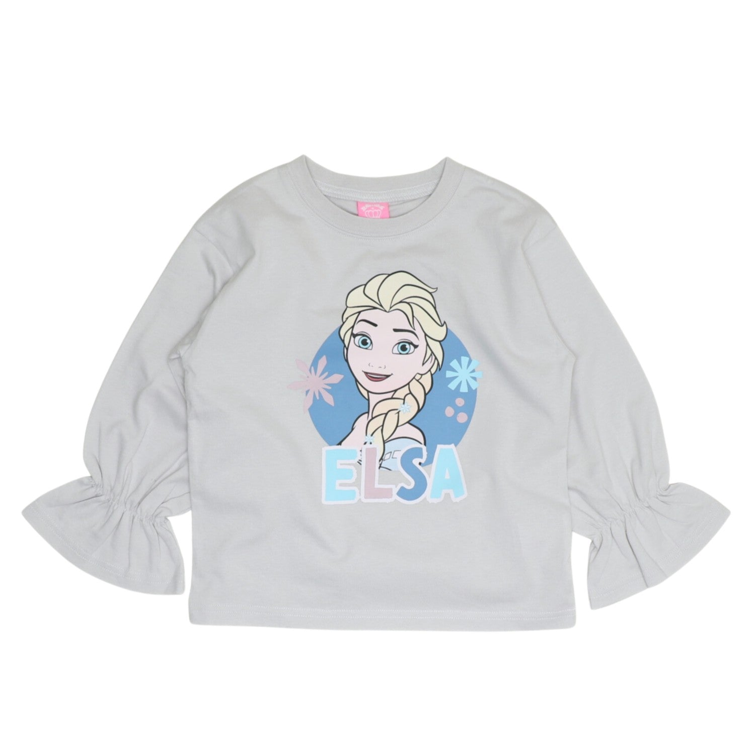 [Babydoll] Elsa Sleeve Gathered Long T-shirt 1288K / Baby Size Kids Tops Long Sleeve T-shirt Crew Neck T-shirt Material Girly