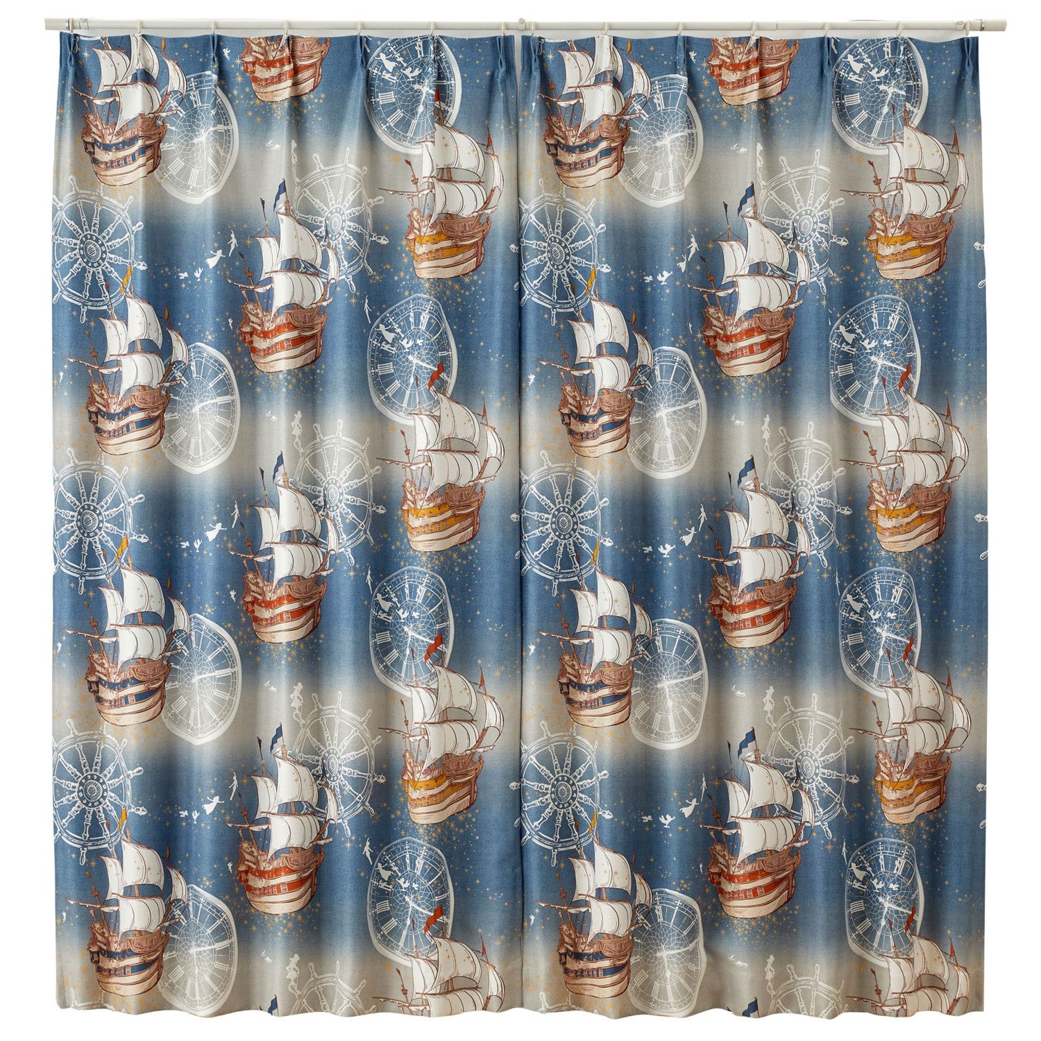 peter pan drape curtain fly in the sky